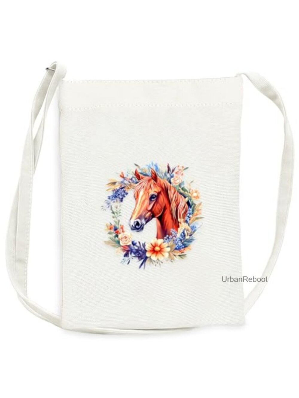 Mini Canvas Crossbody Bag Adjustable Strap Small Purse for Teens Girls